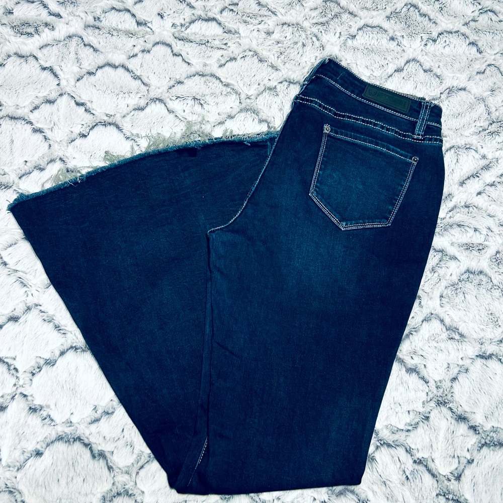 Rock & Roll Cowgirl High Rise Dark Wash Bell Bottoms 30x30